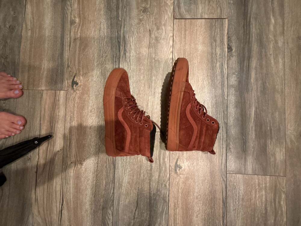 Vans Sk8-Hi MTE Suede Fur-Lined High Top Sneakers